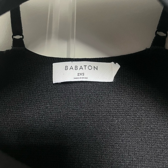 Aritzia Babaton Fissure Sculpt Dress - Black - Sz 2XS / XXS - Picture 3 of 4